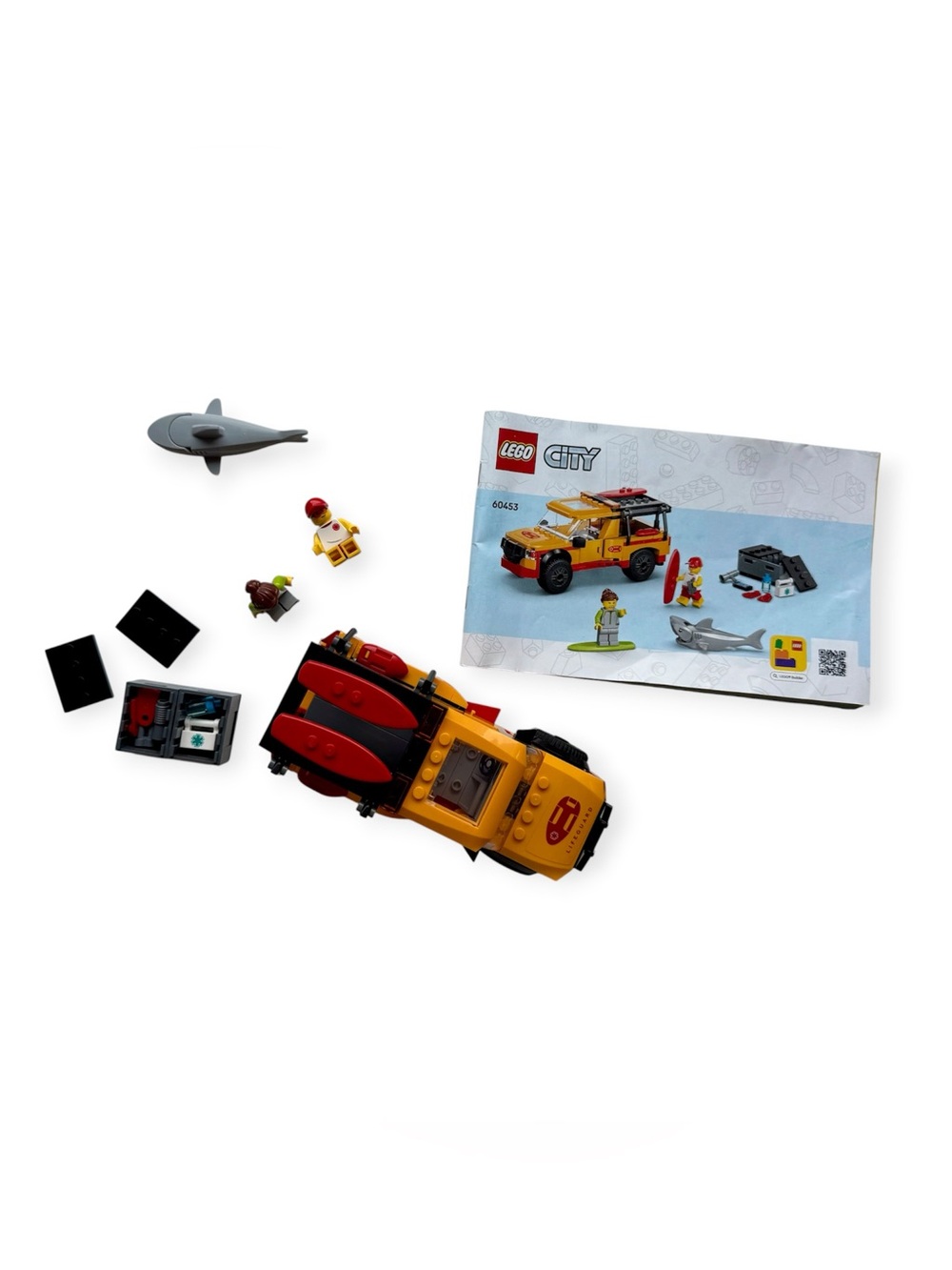 LEGO City 60453 Lifeguard Beach Rescue Truck Shark Minifigures Manual